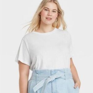 3x Short Sleeve Slim Fit Casual T-Shirts White - tagless - a new day SALE $5​